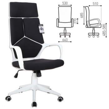Кресло офисное BRABIX Prime EX-515 (черная ткань) в Петровском - petrovskij.mebel54.com | фото