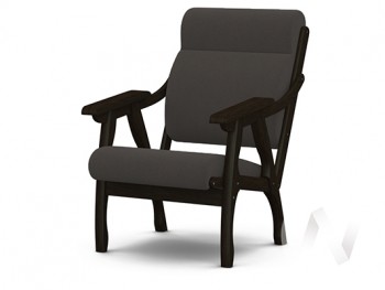 Кресло Вега-10 (венге лак/ULTRA GRAFIT) в Петровском - petrovskij.mebel54.com | фото